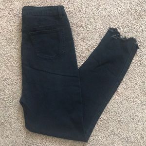 Distressed Black Super High Waisted Jeans